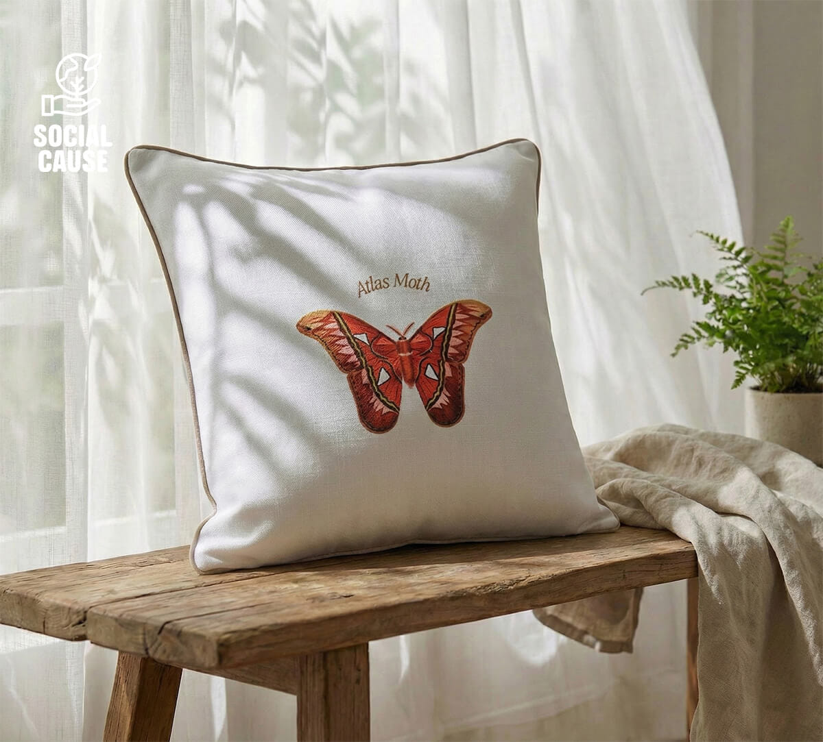 NGCPR Collection - Atlas Moth 16"x16" Cushion Covers