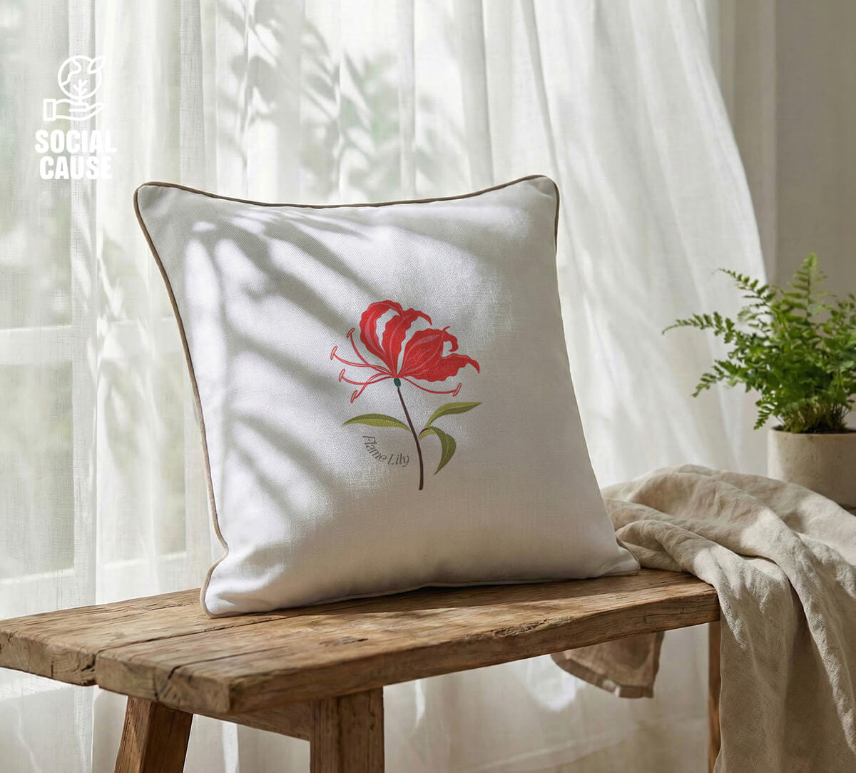 NGCPR Collection - Flame Lily 16"x16" Cushion Covers