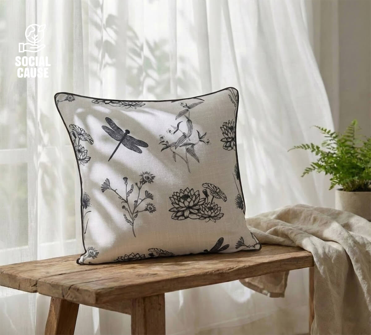 NGCPR Collection - Ghats Garden 16"x16" Cushion Covers