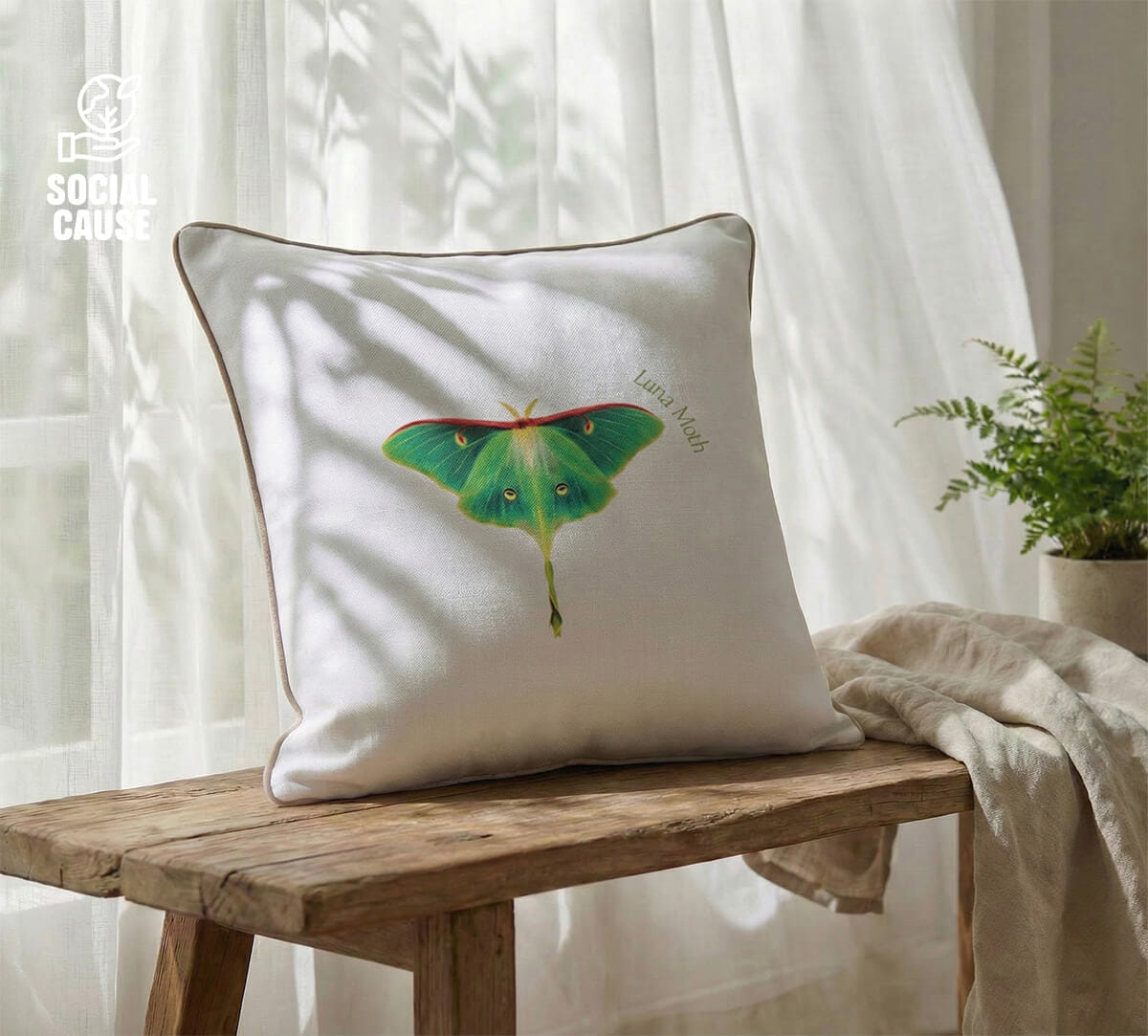 NGCPR Collection - Luna Moth 16"x16" Cushion Covers
