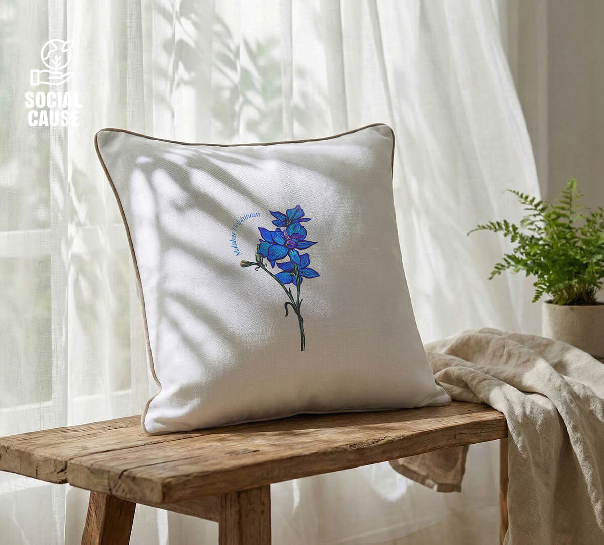 NGCPR Collection - Malabar Delphinium 16"x16" Cushion Covers