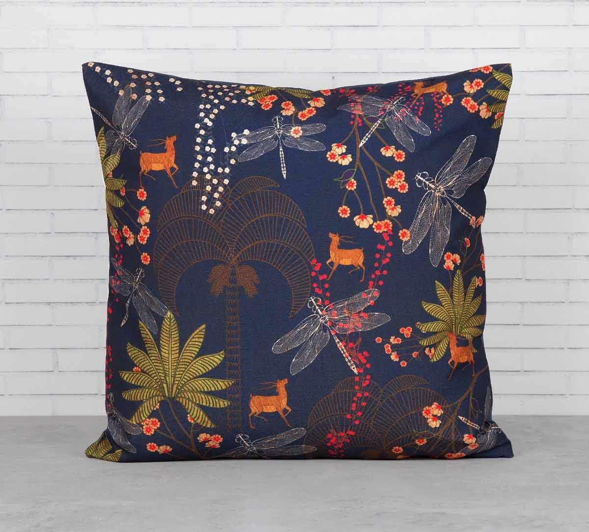 Palmeria Bloomer Canvas Blend Cushion Cover