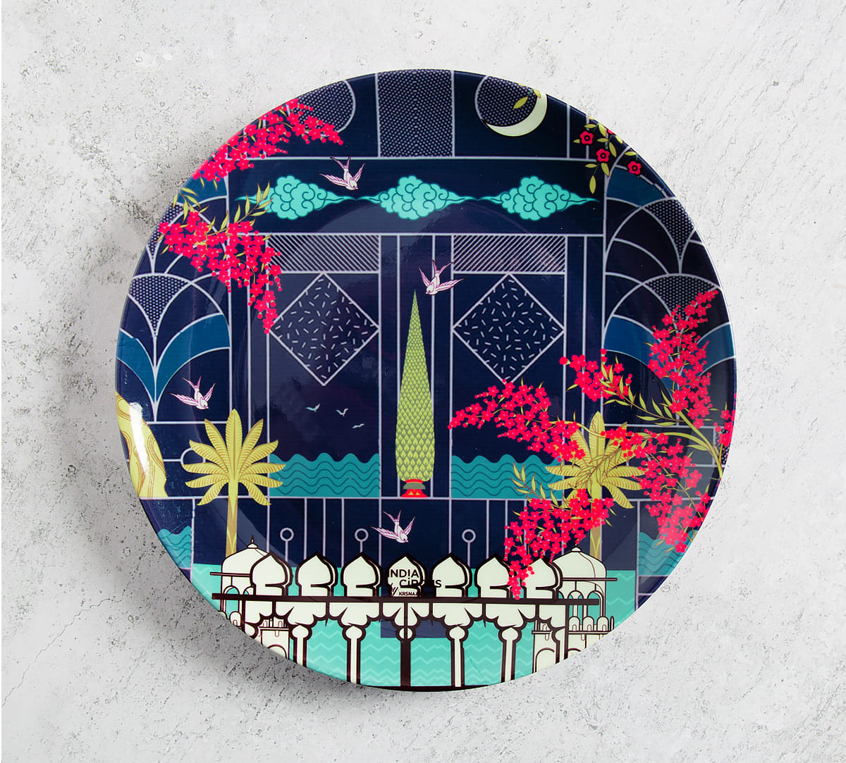 Portico of Divinty 8 inch Decorative and Snacks Platter