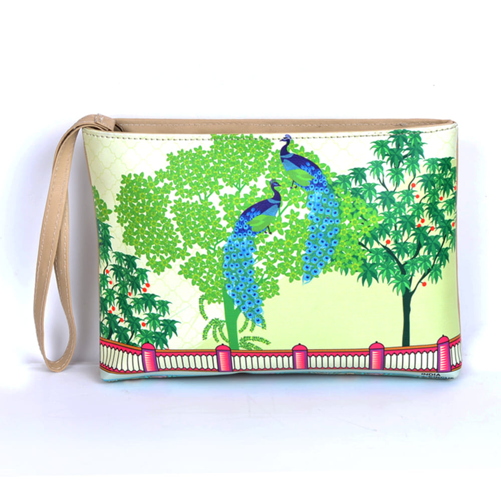 Peacock Dawn Utility Pouch