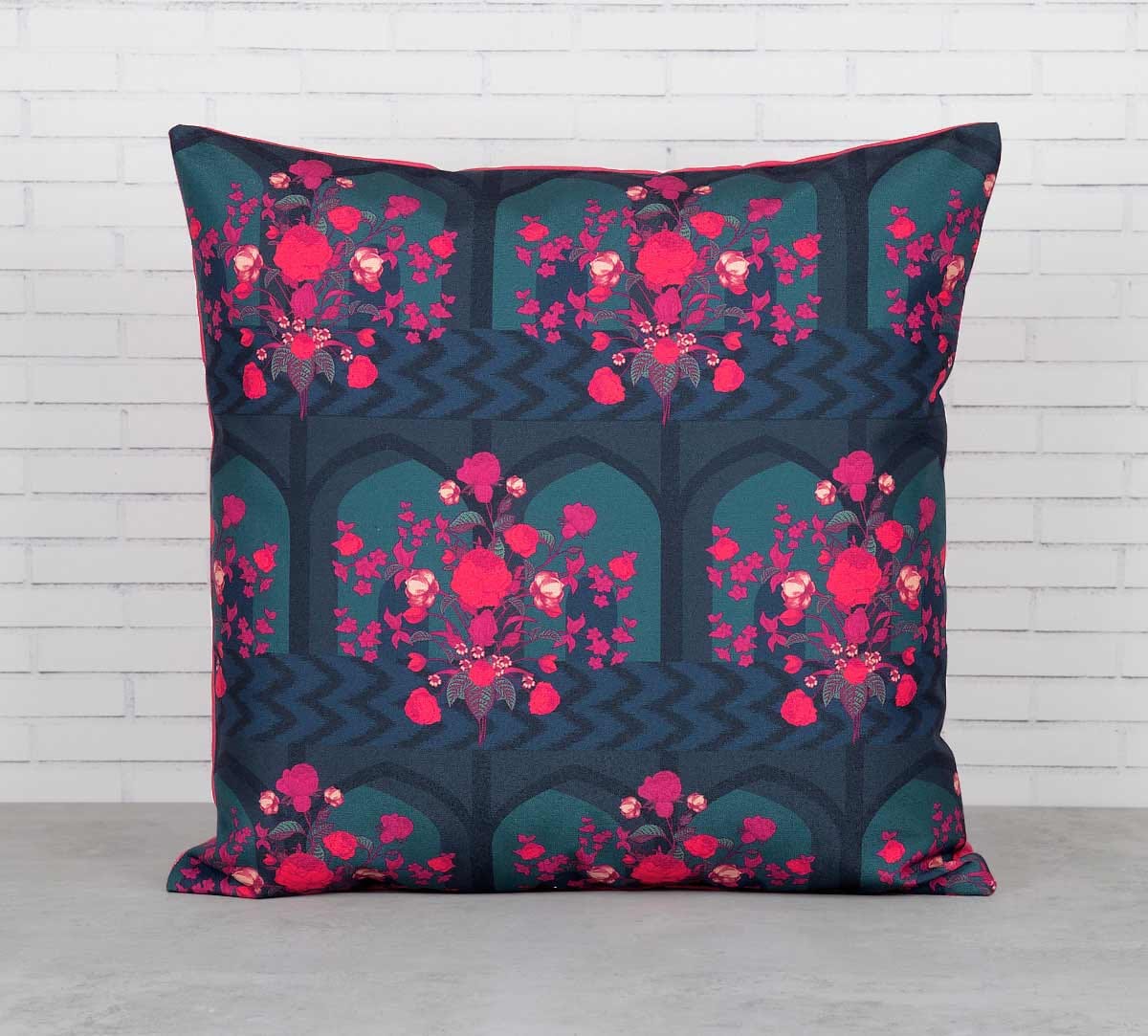 Window Garden Canvas Blend Cushion Cover