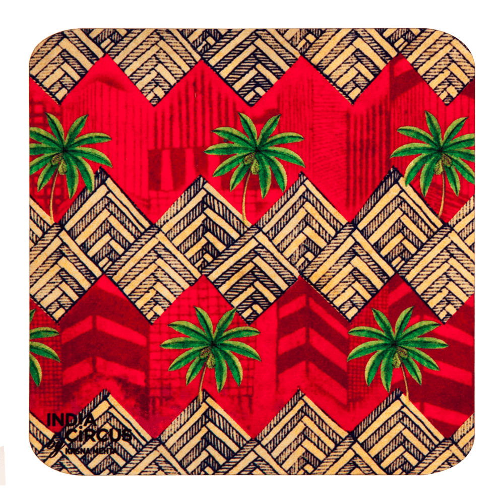 Zig-Zag MDF Coasters - (Set Of 6)