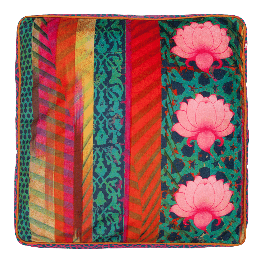 Floral Fantasia Floor Cushion Cover
