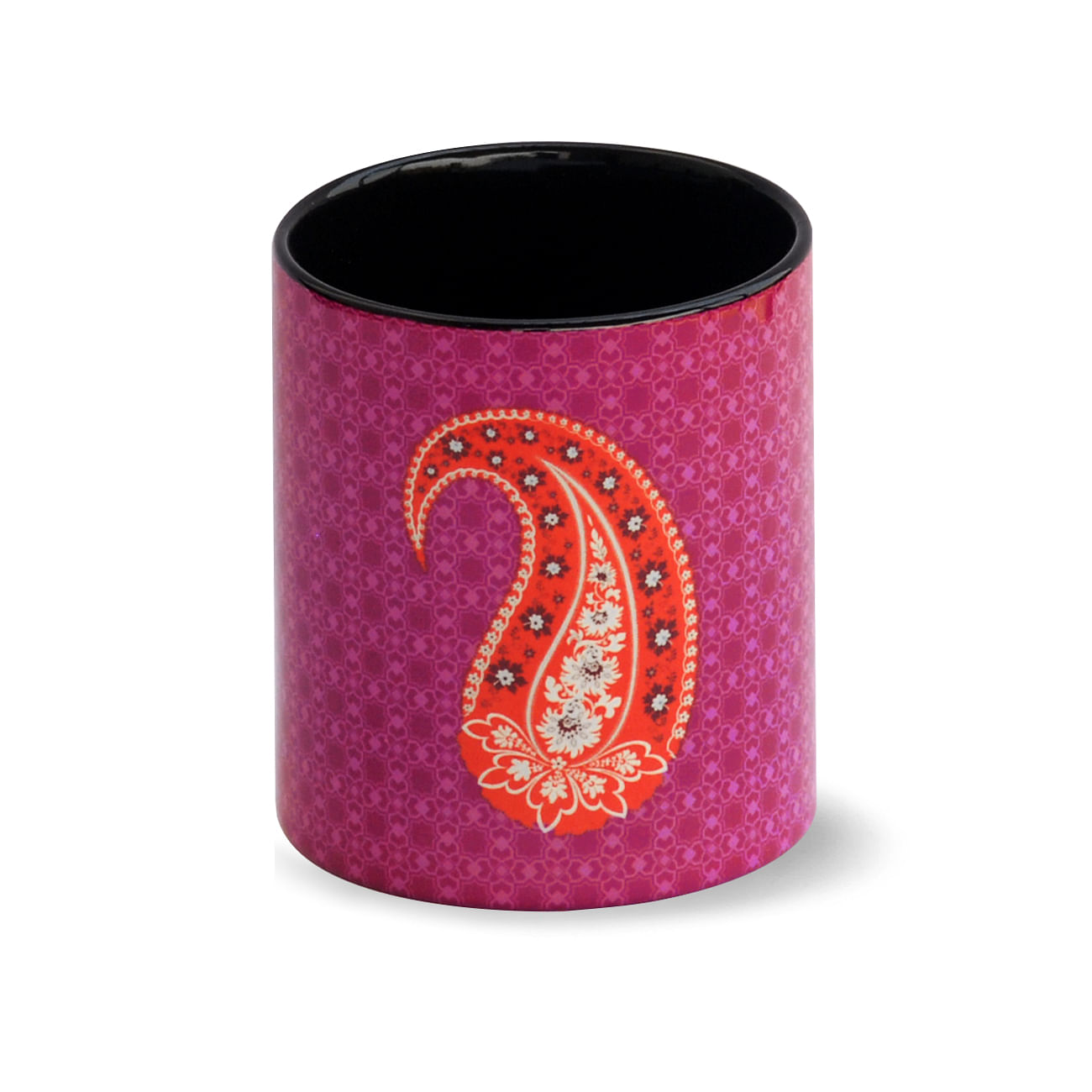 Orange Paisley Coffee Mug