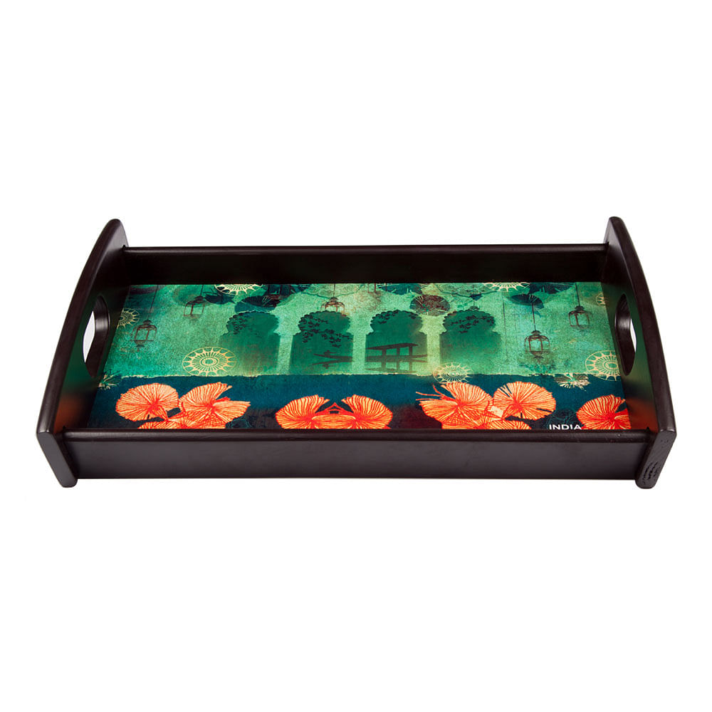 Leaves and Lanterns Tray