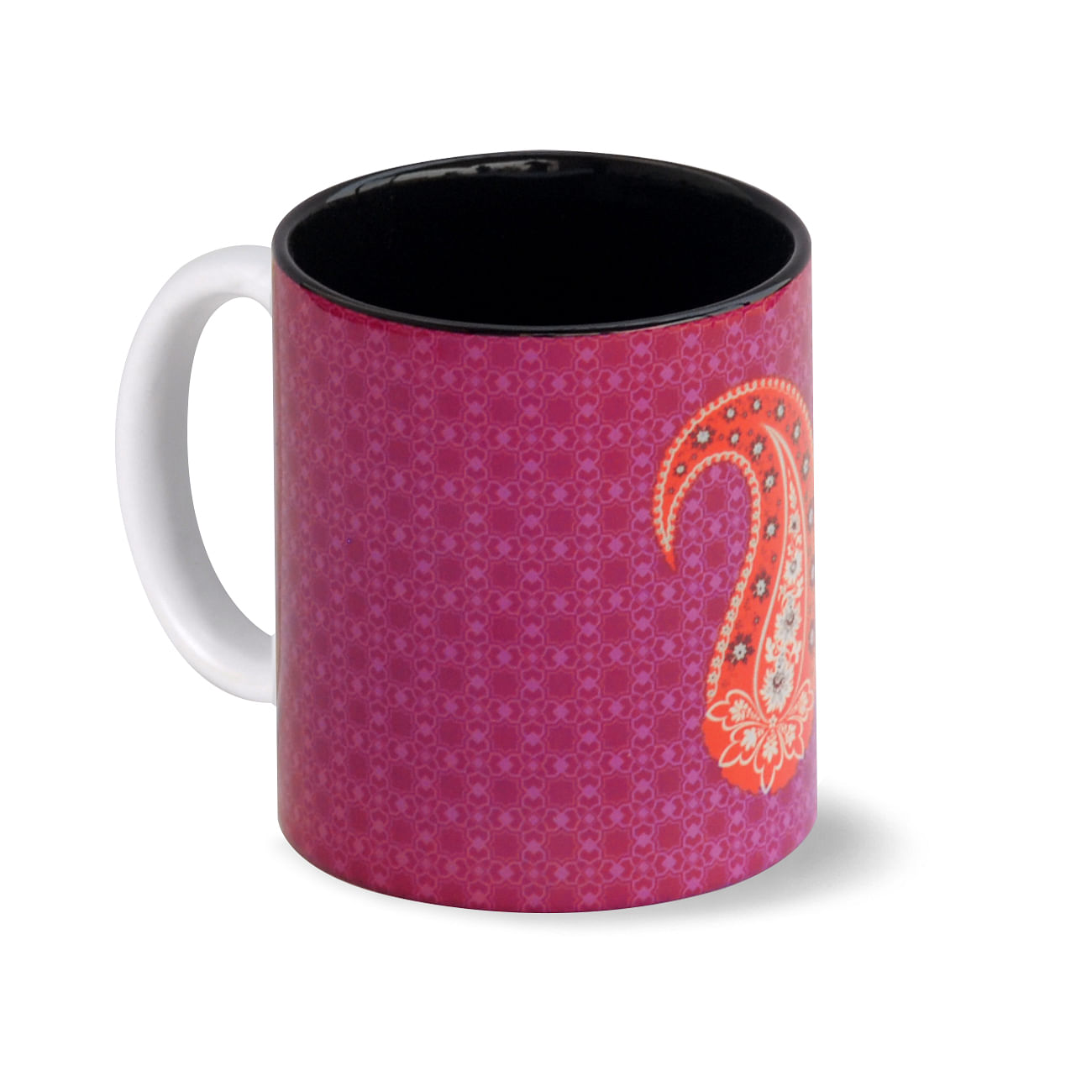 Orange Paisley Coffee Mug