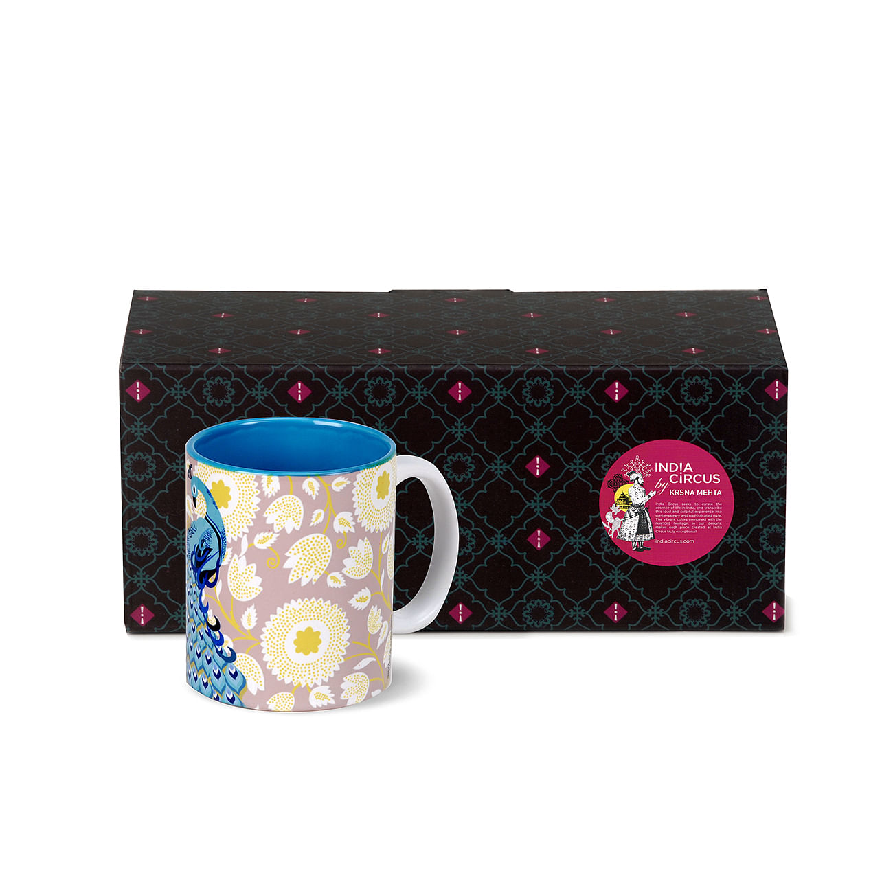 Floral Peacock Dance Coffee Mug