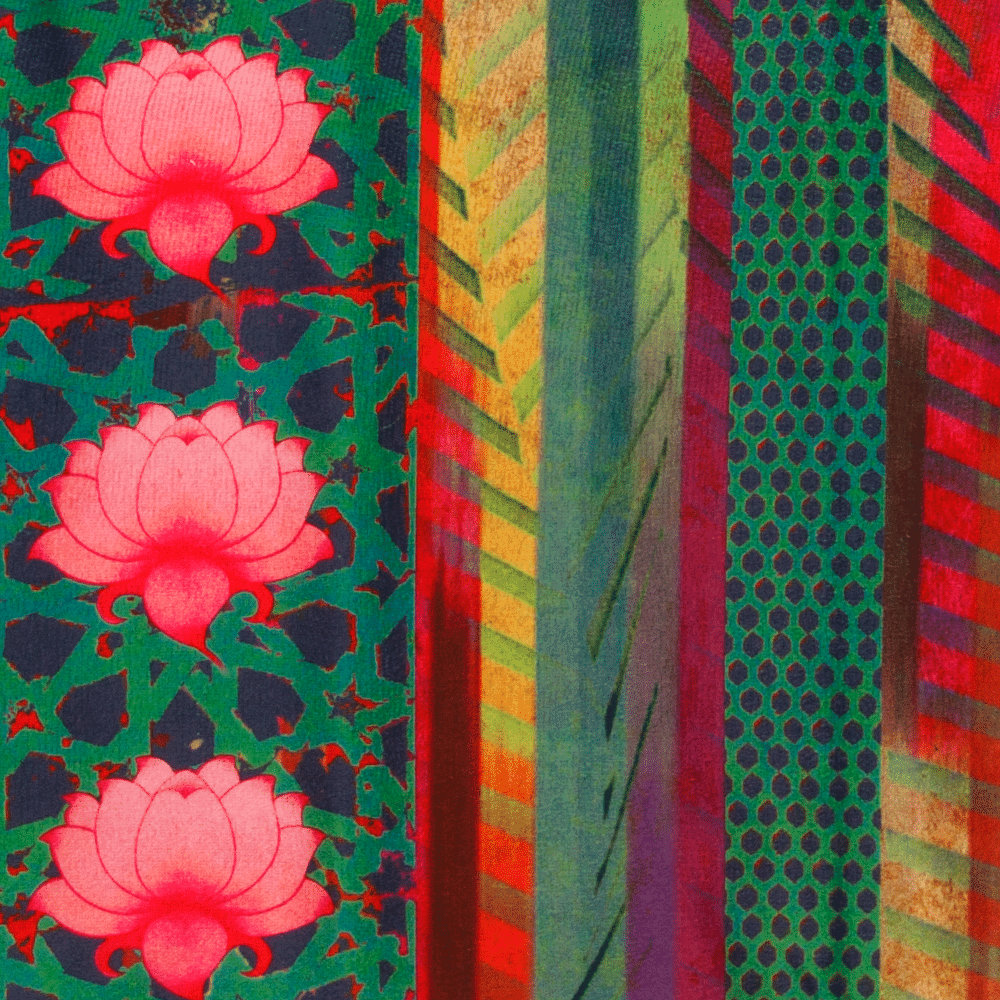 Flower Quill Table Runner