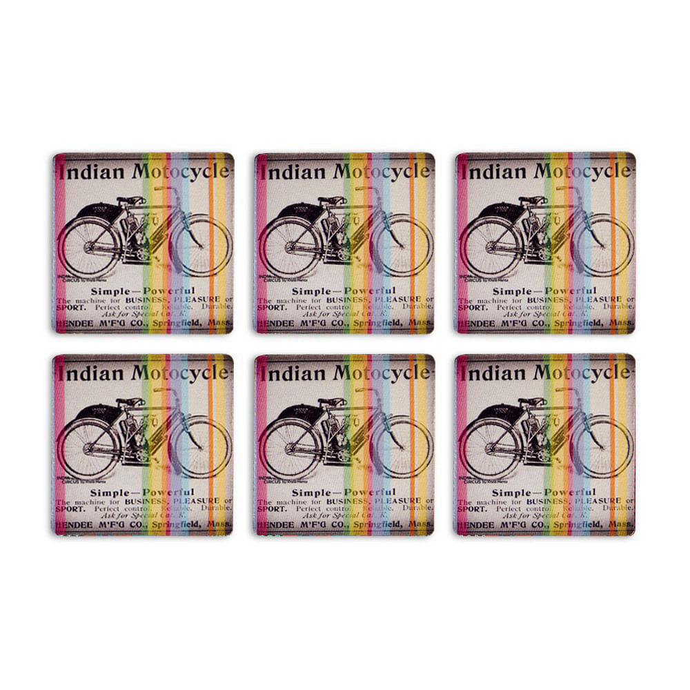 Rubber Coasters (Set of 6)