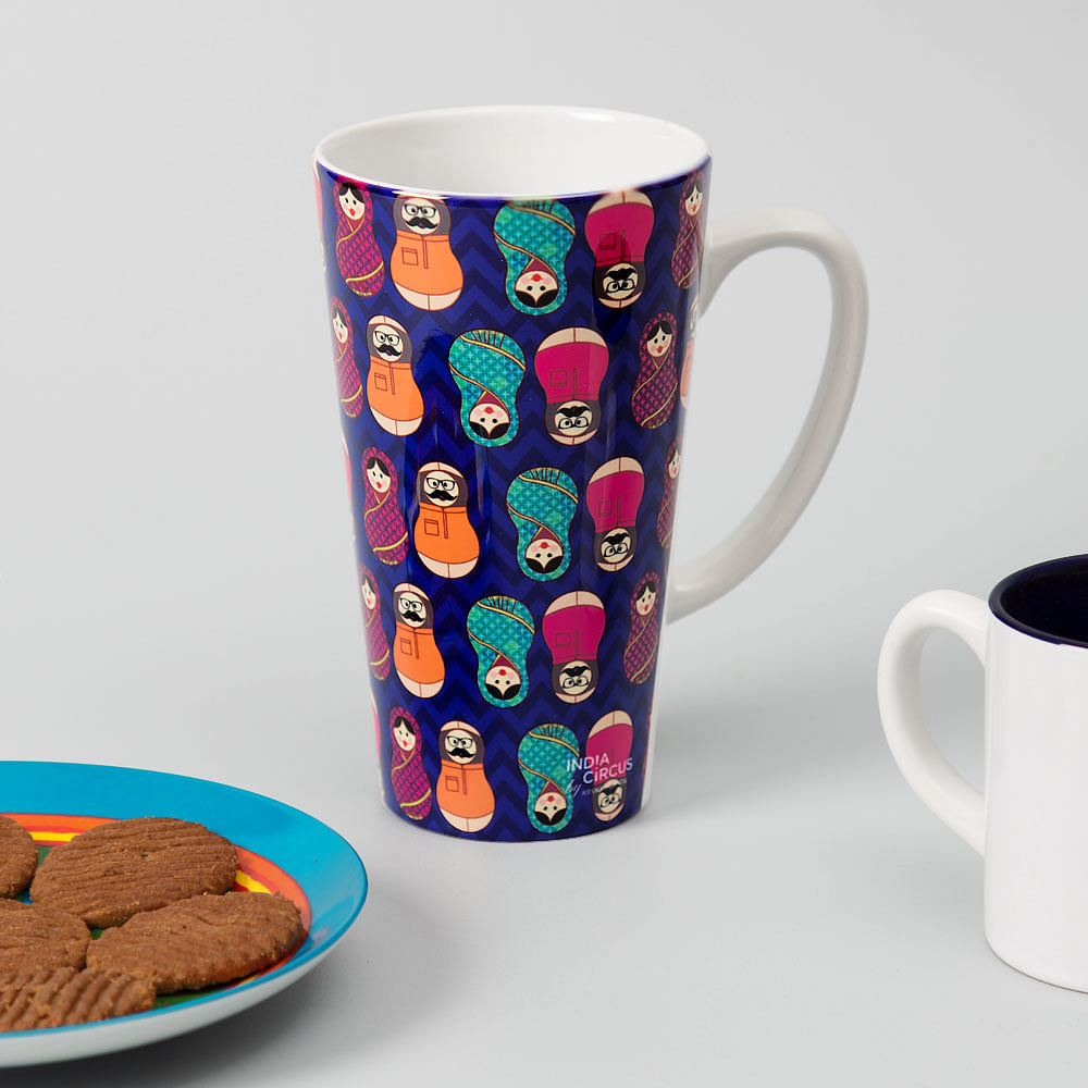 Desi Matryoshka Dolls Conical Mug