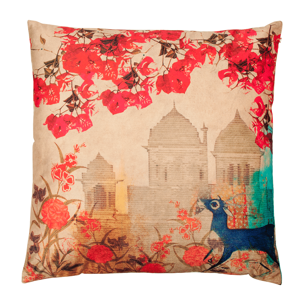 Palaces in Paradise Poly Velvet Floor Cushion Cover