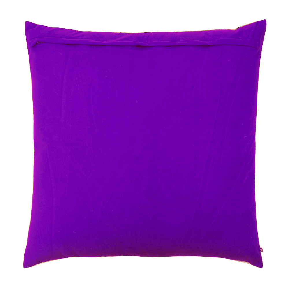 India Vibrant Poly Velvet Floor Cushion Cover