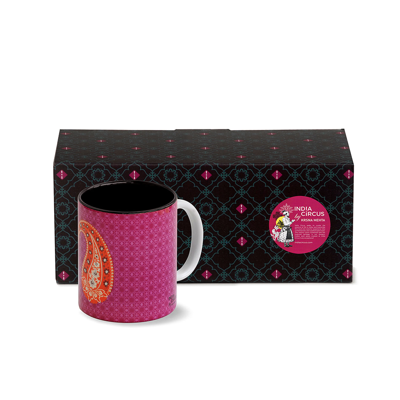 Orange Paisley Coffee Mug