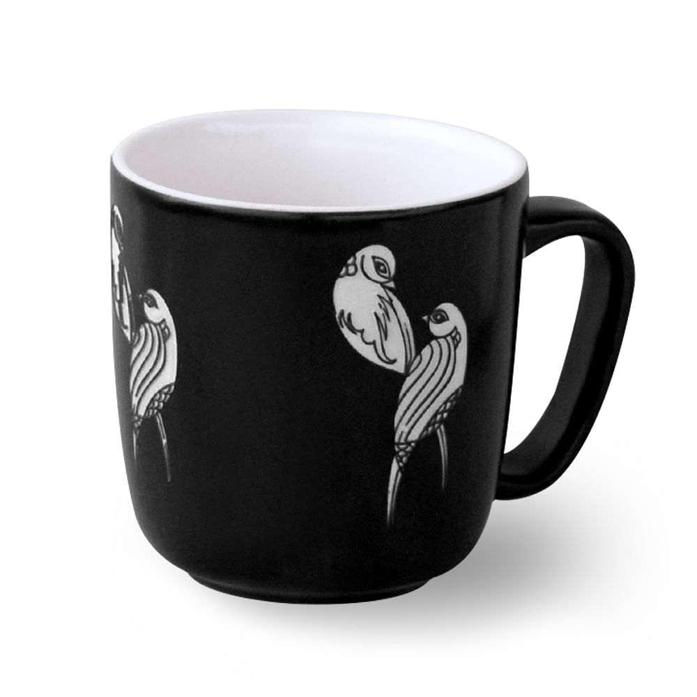 Chirping Birds Engraved Coffee Mug