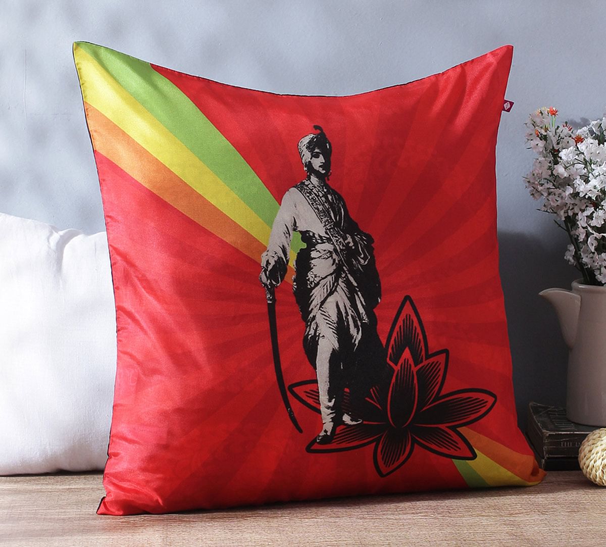 Your majesty Poly Silk Cushion Cover