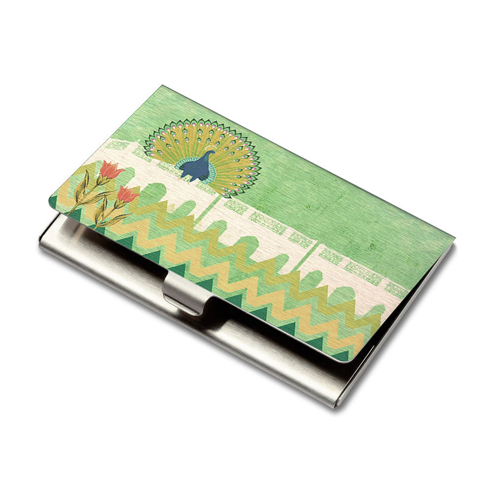 Peacock Tales Visiting Card Holder