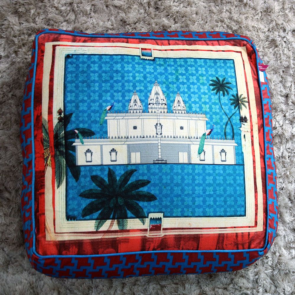 Neo Nawab Pristine Abode Floor Cushion Cover