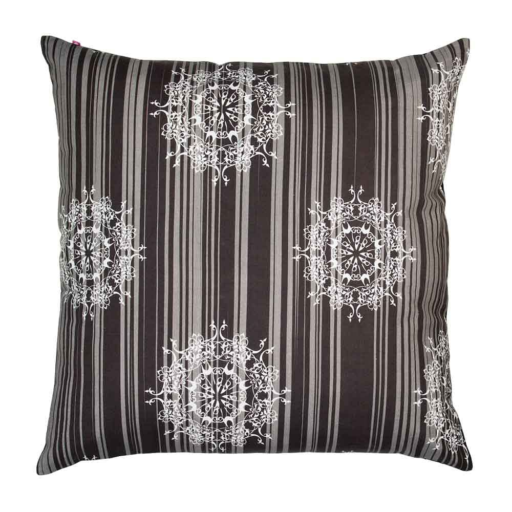 Crystal Silver Floor Cushion Cover