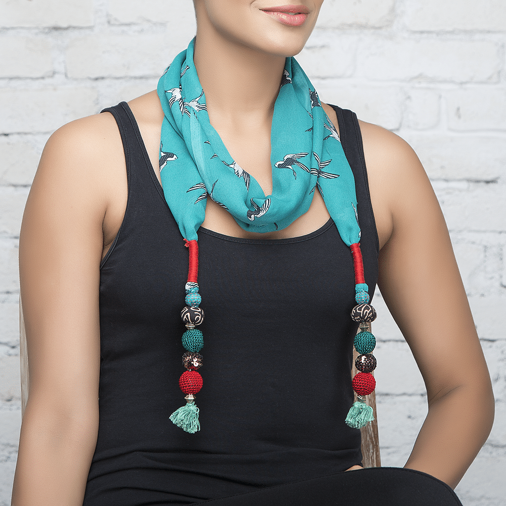 Birds Jeweled Stole