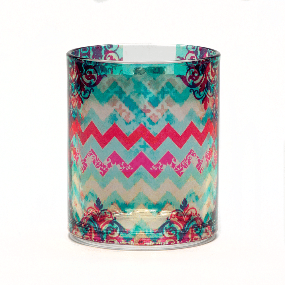 Colorful Streamer Glass Mug