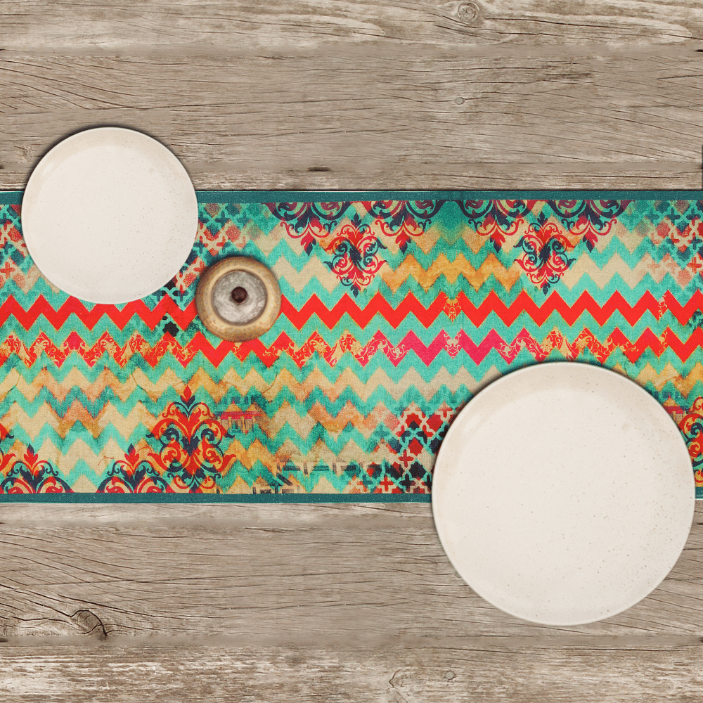 Colorful Streamer Table Runner