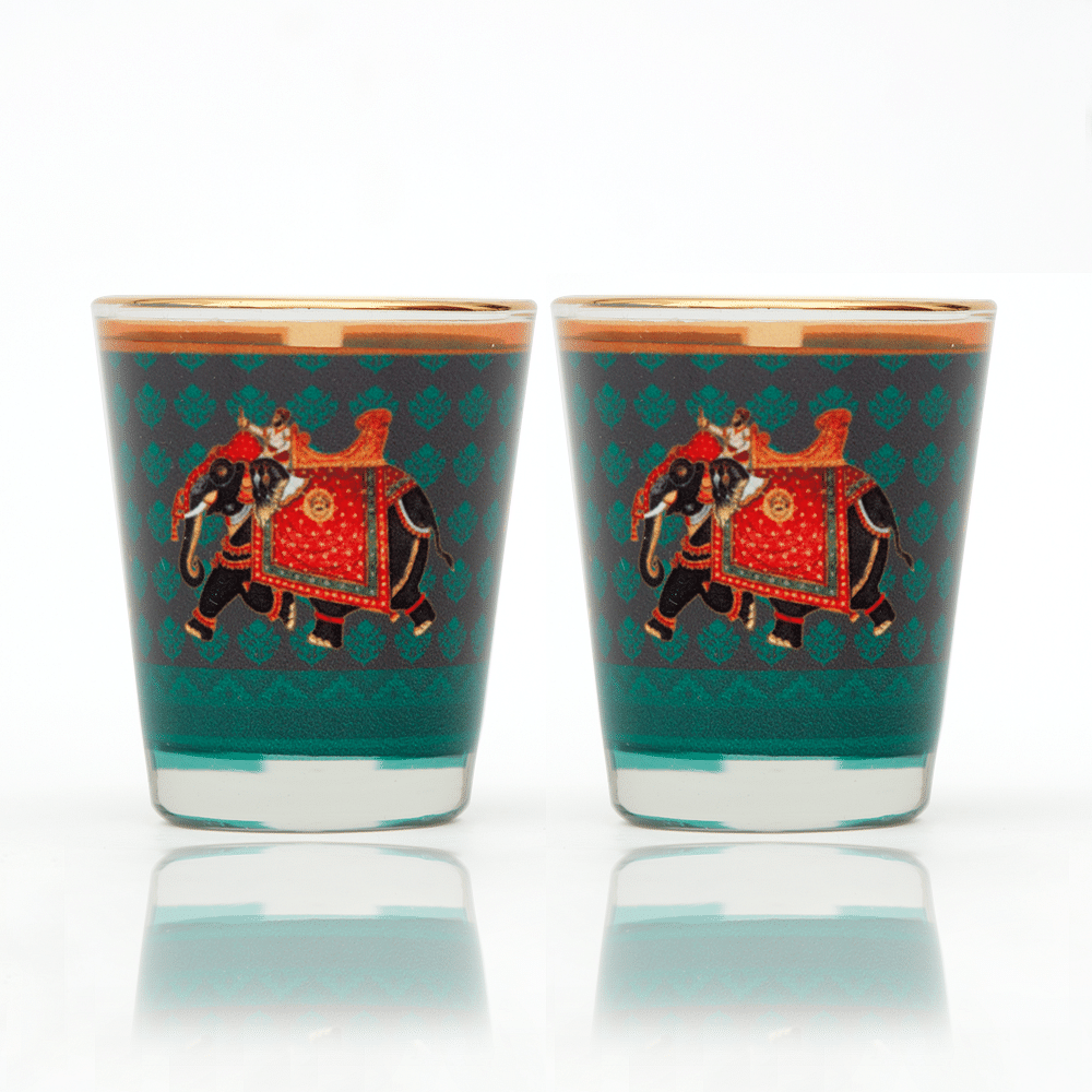 Embellished Elephant Shot Glass