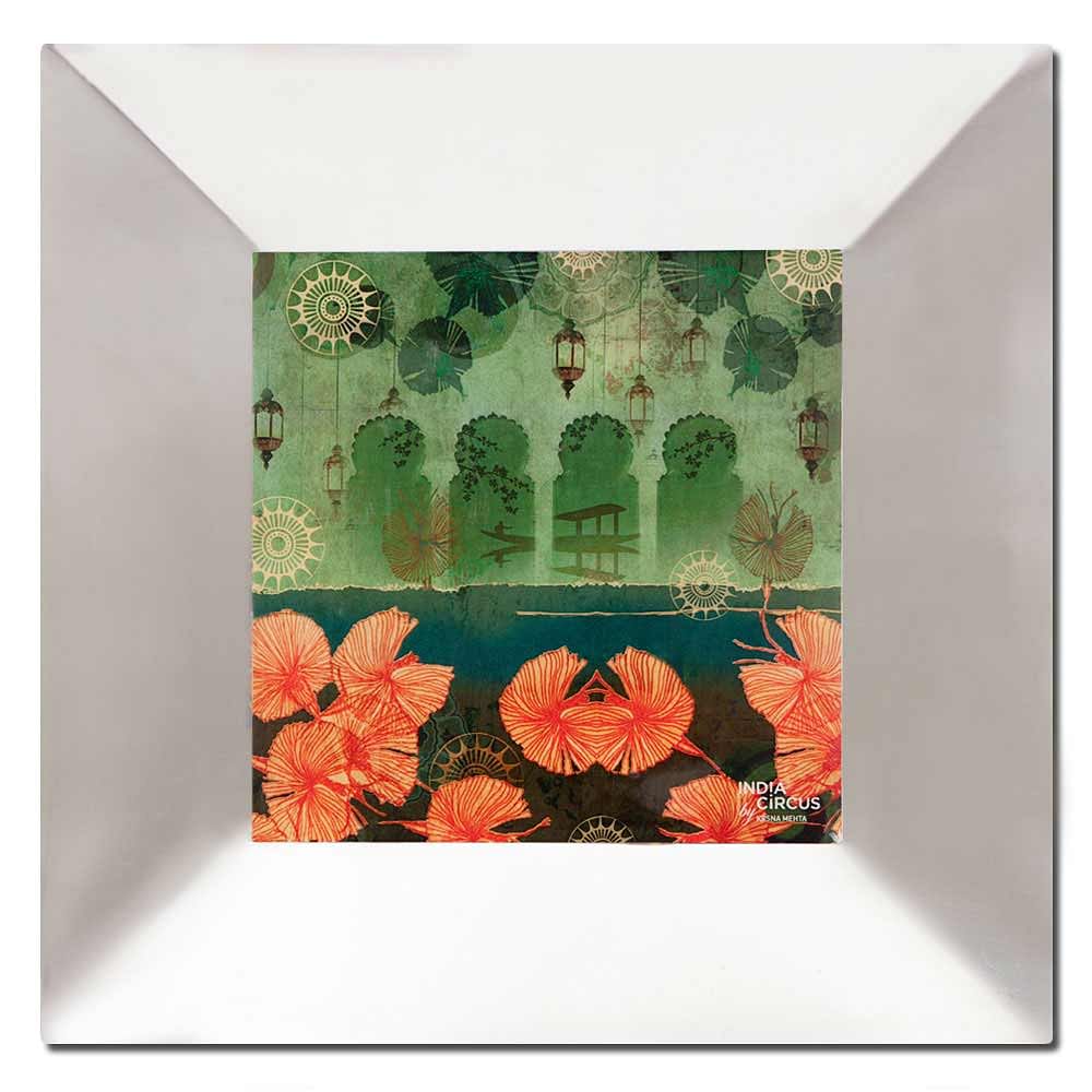 Leaves and Lanterns Serving Platter