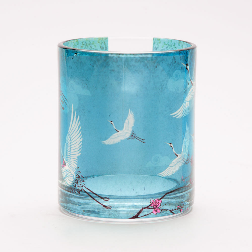 Legend of the Cranes Glass Mug