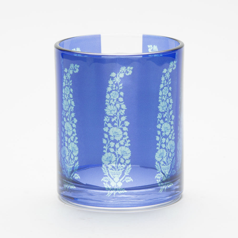Floral Paisley Glass Mug