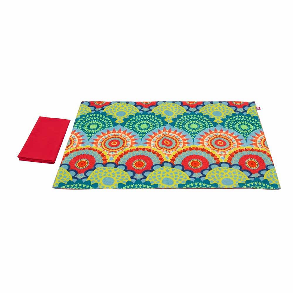 Ecliptic Lei Table Mats and Napkins Set