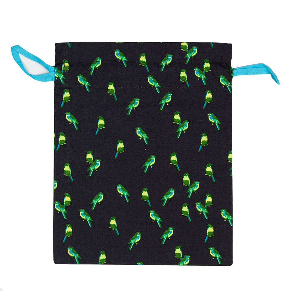 Bird Rhymes Drawstring Pouch