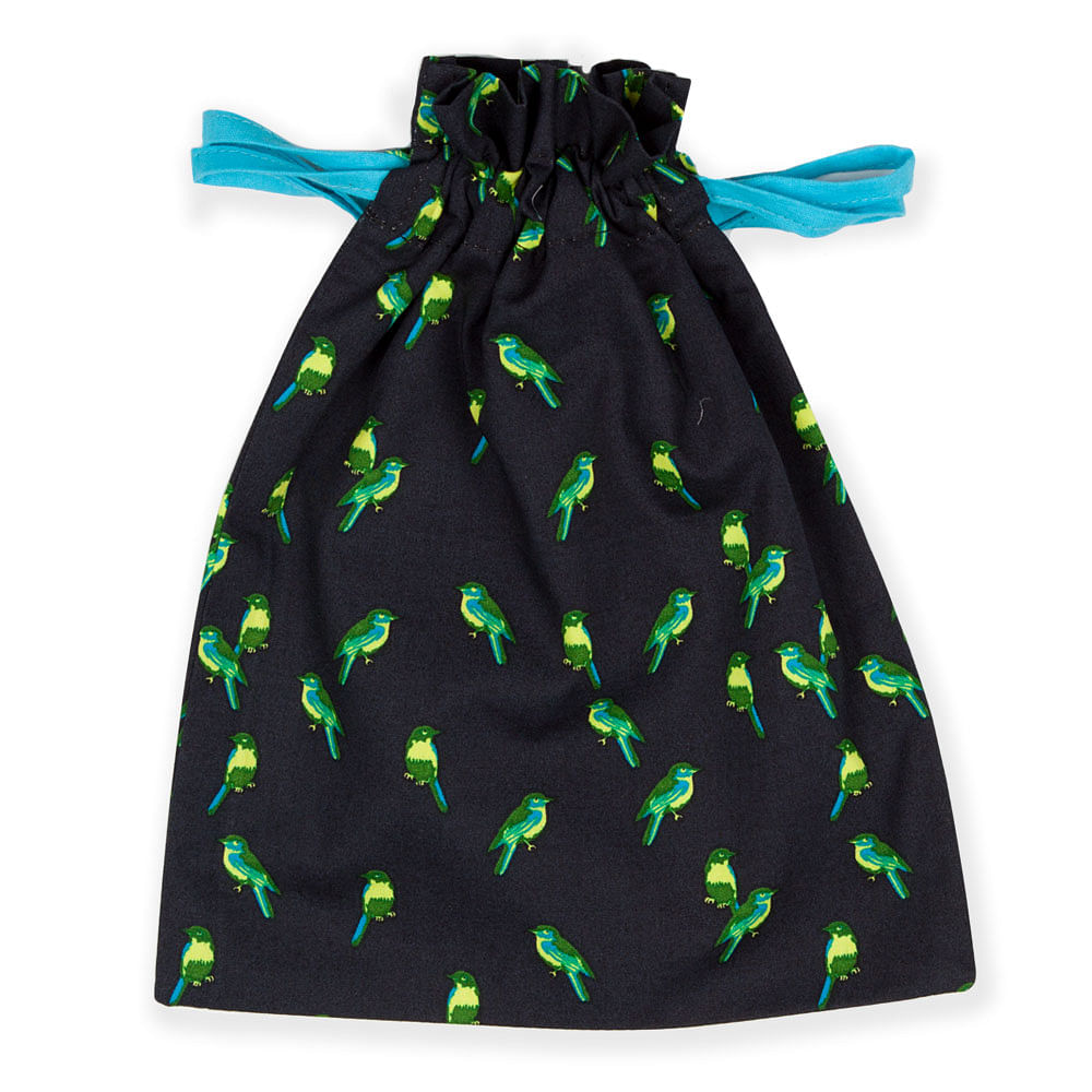 Bird Rhymes Drawstring Pouch