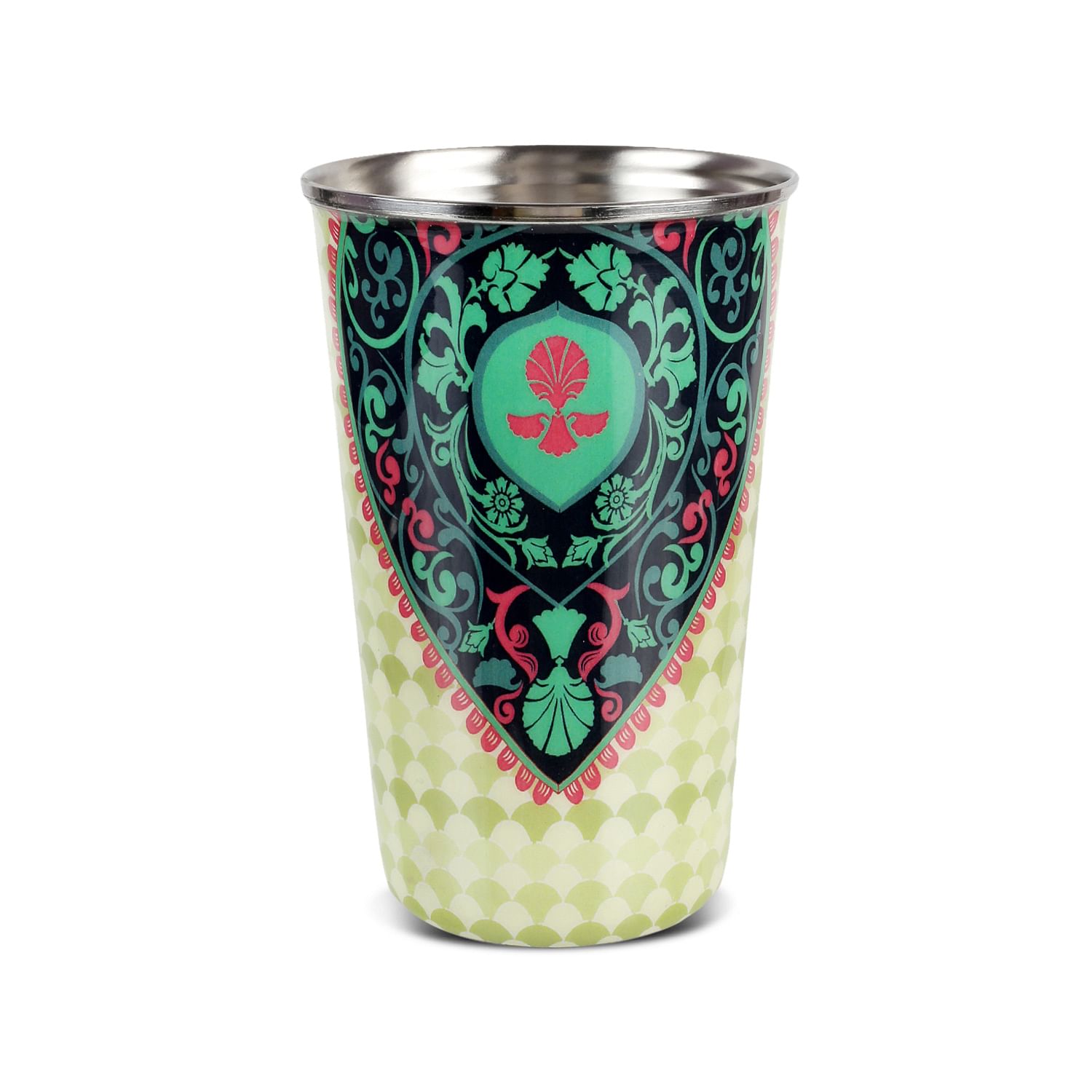 Floral Flavours Steel Tumbler (Set of 2)