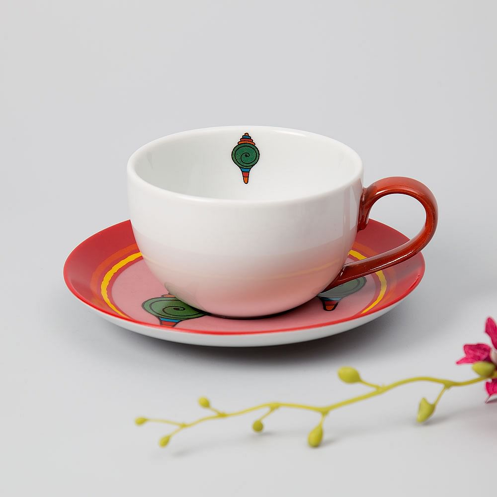 Floral Ambush Cup and Saucer