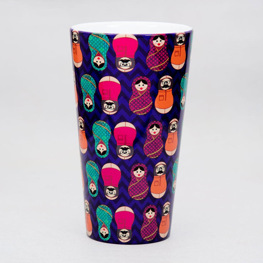 Desi Matryoshka Dolls Conical Mug