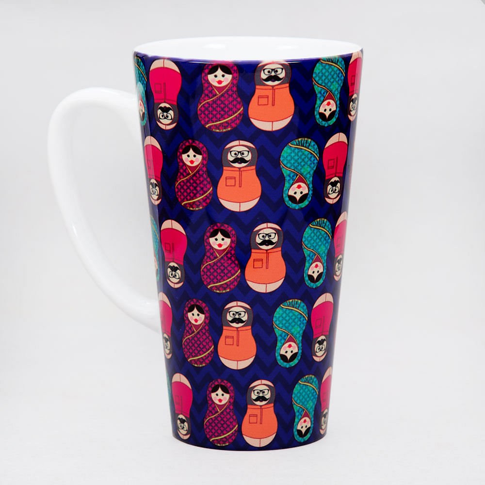 Desi Matryoshka Dolls Conical Mug