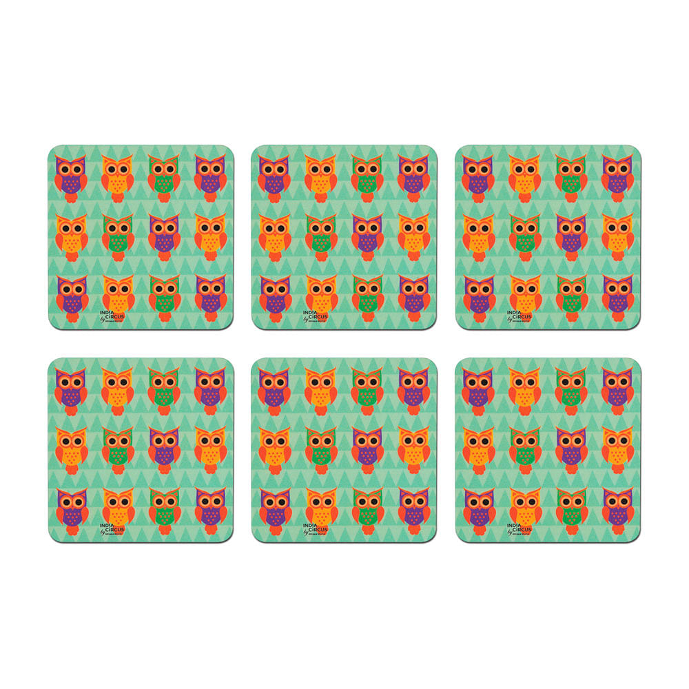 Disco Hedwig PVC Coaster - (Set of 6)