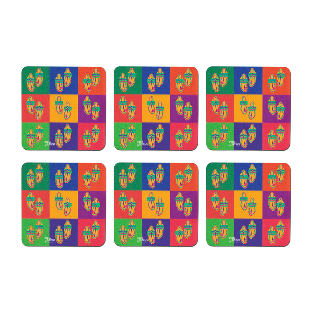 Toe tal Funk PVC Coaster - (Set of 6)