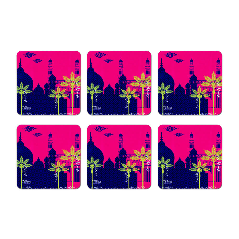 Arabian Enamor MDF Coaster - (Set of 6)