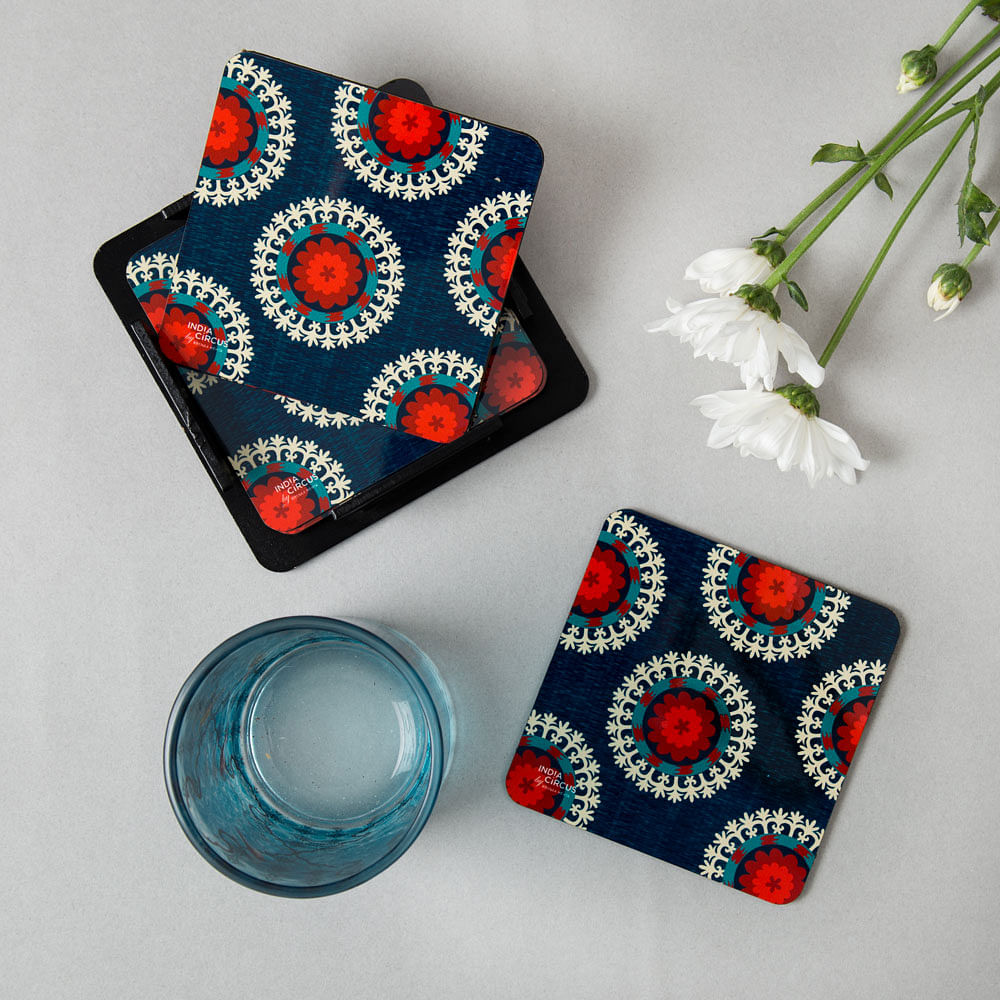 Pop Illusion MDF Coaster - (Set of 6)