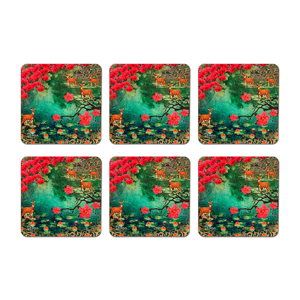 Garden of ShangriLa MDF Coaster - (Set of 6)