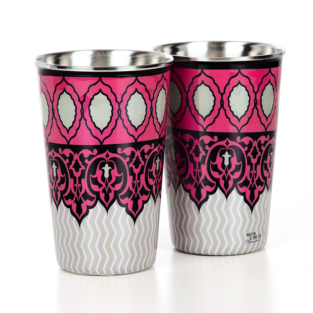 Mughal Supremacy Steel Tumbler (Set of 2)