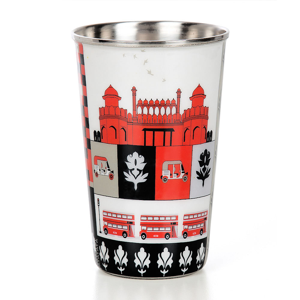 Blurry Vignettes Steel Tumbler (Set of 2)