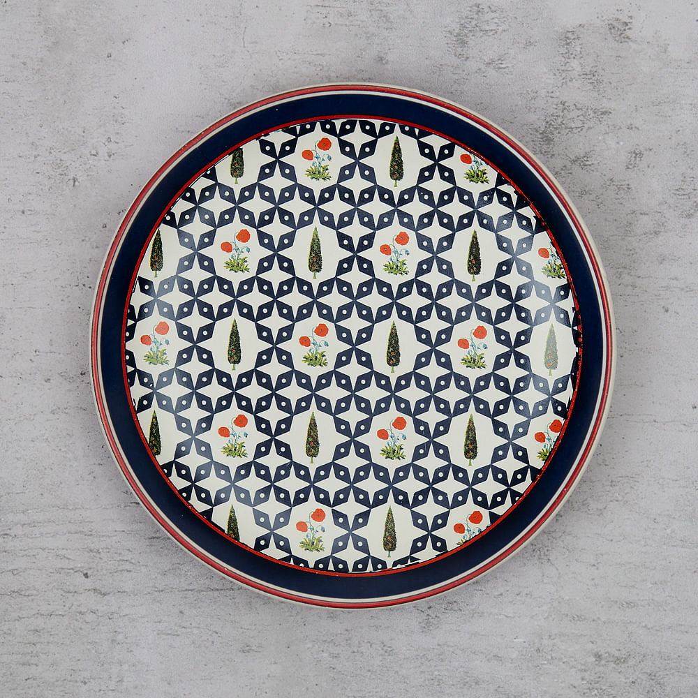 Flowers and Ferns Quarter Plate