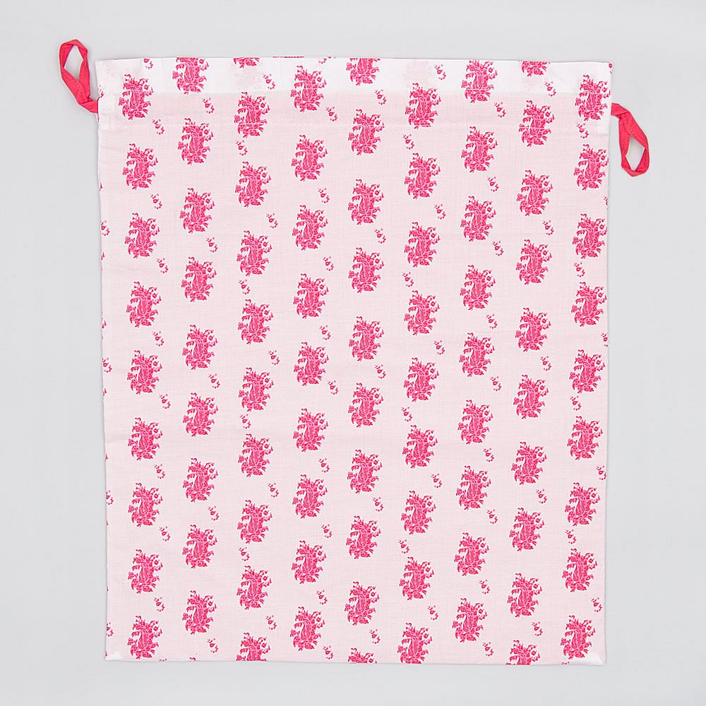 Field of Flora Drawstring Bag