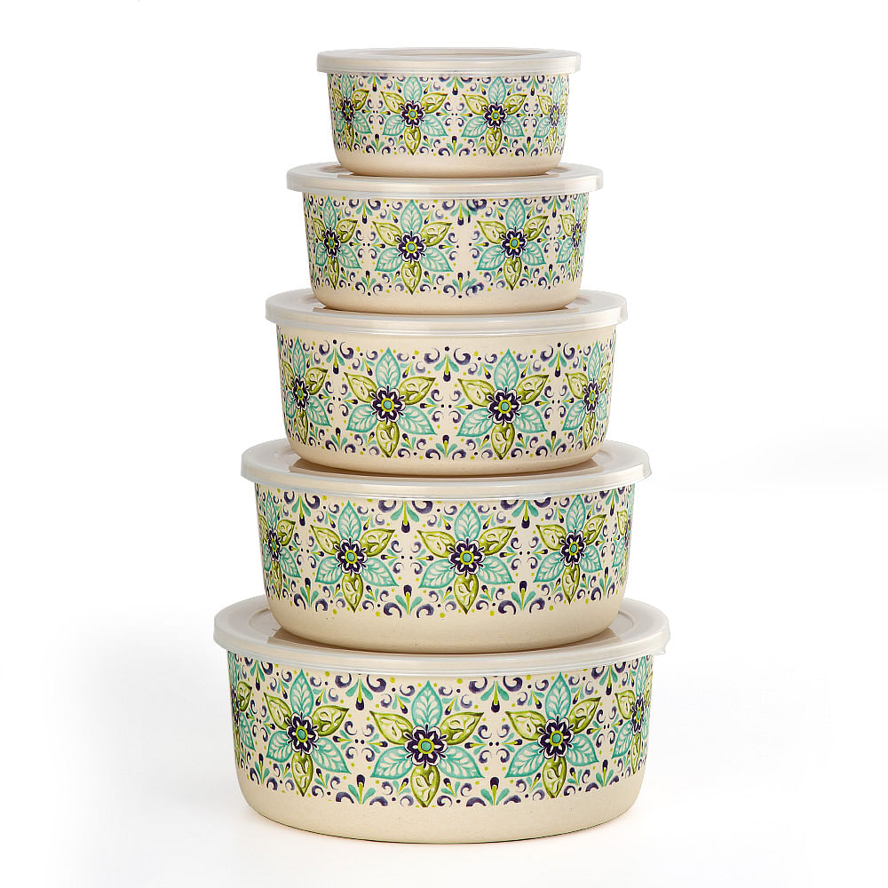 Mediterranean Bamboo Container Set
